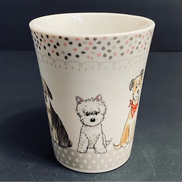 Casa Signature Happy Cats And Dogs Porcelain Coffee/Tea Mugs Set Of 2 - Picture 7 of 11